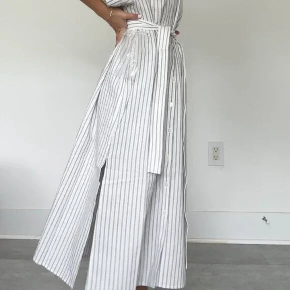 Linen Blend Relaxed Fit Dress - Picture 2 of 9